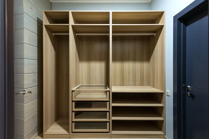 Sklopljen garderobni ormar IKEA PAX sa policama i fiokama